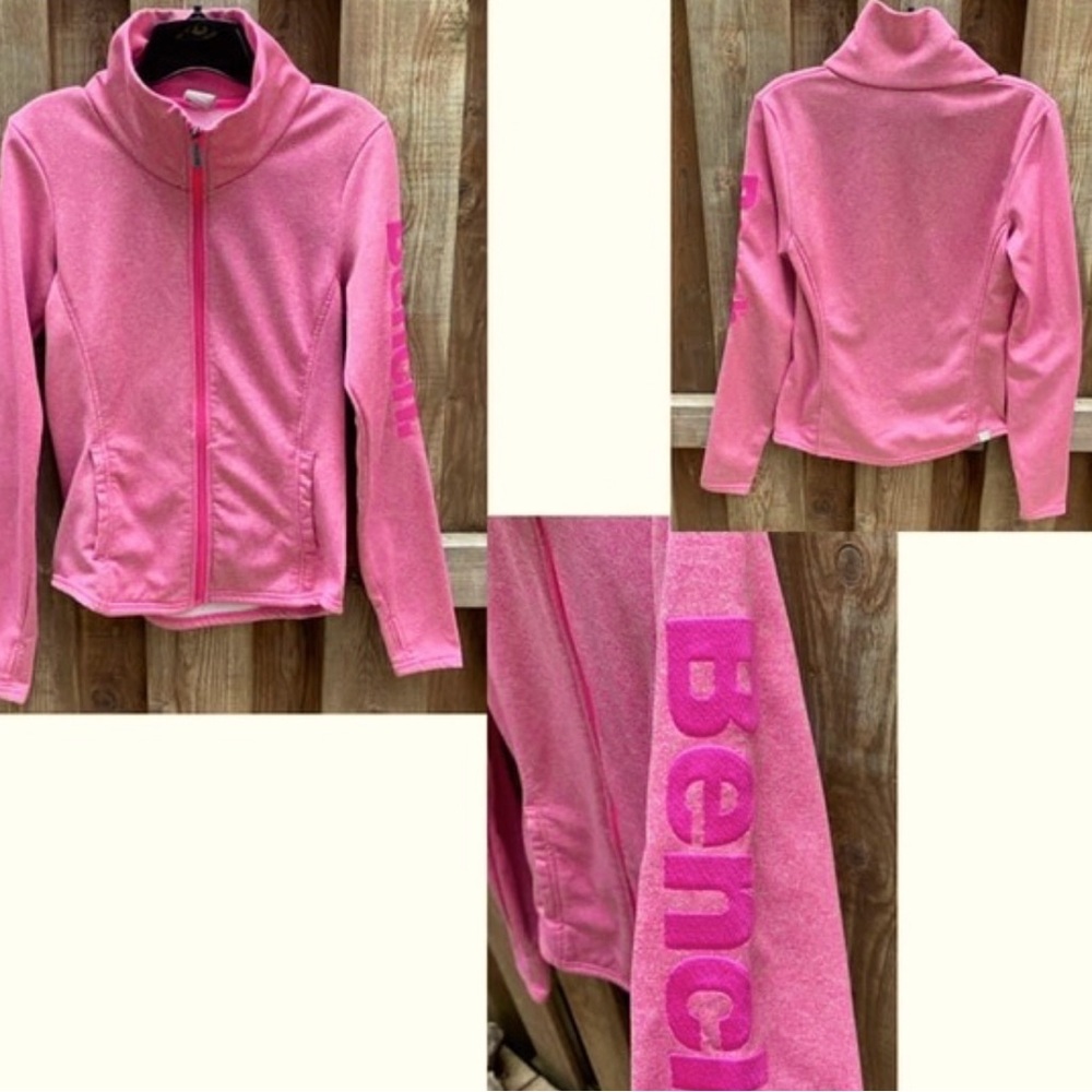 Bench Small Zip front Sweater Jacket Pink